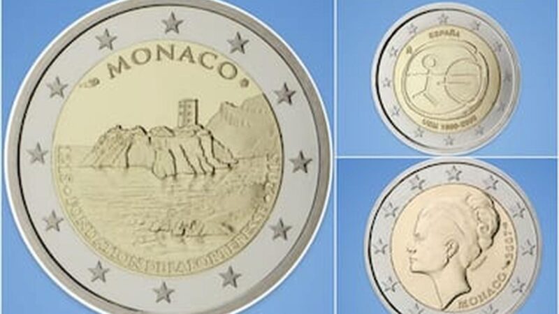 Monete commemorative da 2 Euro su sfondo scuro, tesori ambiti dai collezionisti.